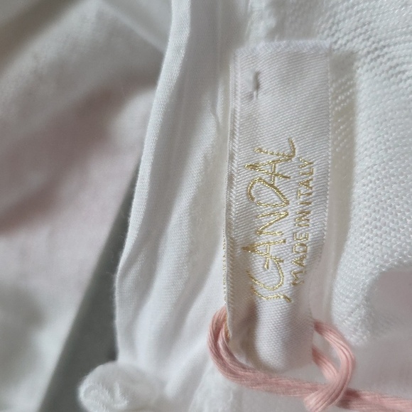 Scandal Italy Laurent Top - White with Sequin Front. Size Extra Small. NWT - Picture 9 of 12